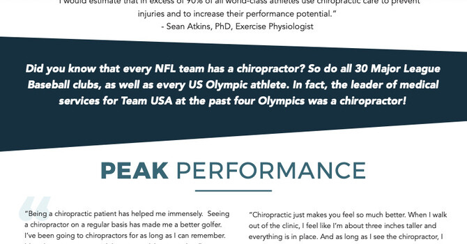 Elite Athletes at the Summer Olympics Rely on Chiropractic Care to Stay in Peak Condition!  image